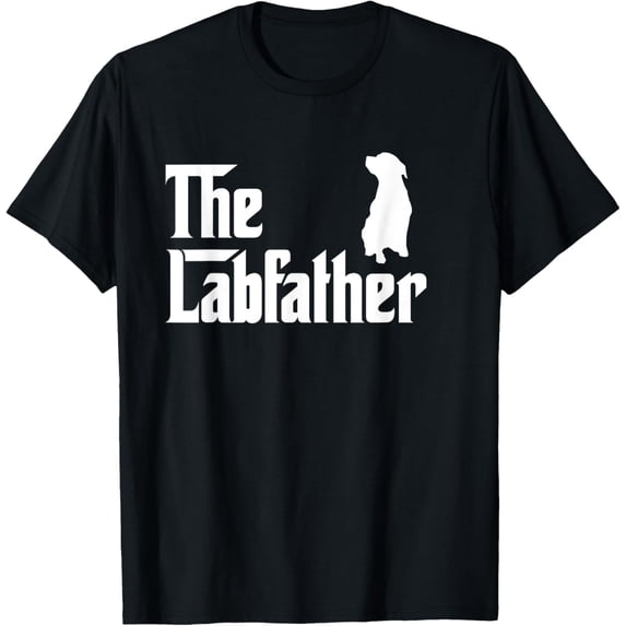 The Lab Father T-Shirt Funny Labrador Dad Gift Shirt T-Shirt men and women can wear, black, white, gifts