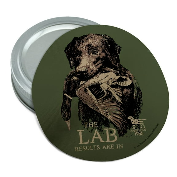 The Lab Results are in Labrador Duck Hunting Round Rubber Non-Slip Jar Gripper Lid Opener