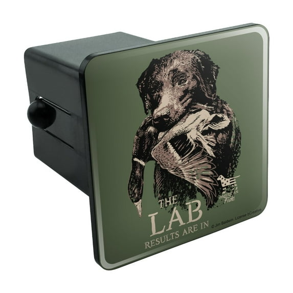 The Lab Results are in Labrador Duck Hunting Tow Trailer Hitch Cover Plug Insert