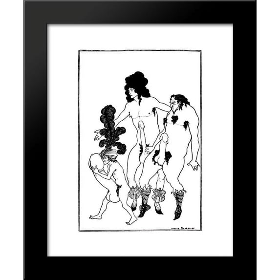 The Lacedaemonian Ambassadors 20x24 Framed Art Print by Beardsley, Aubrey