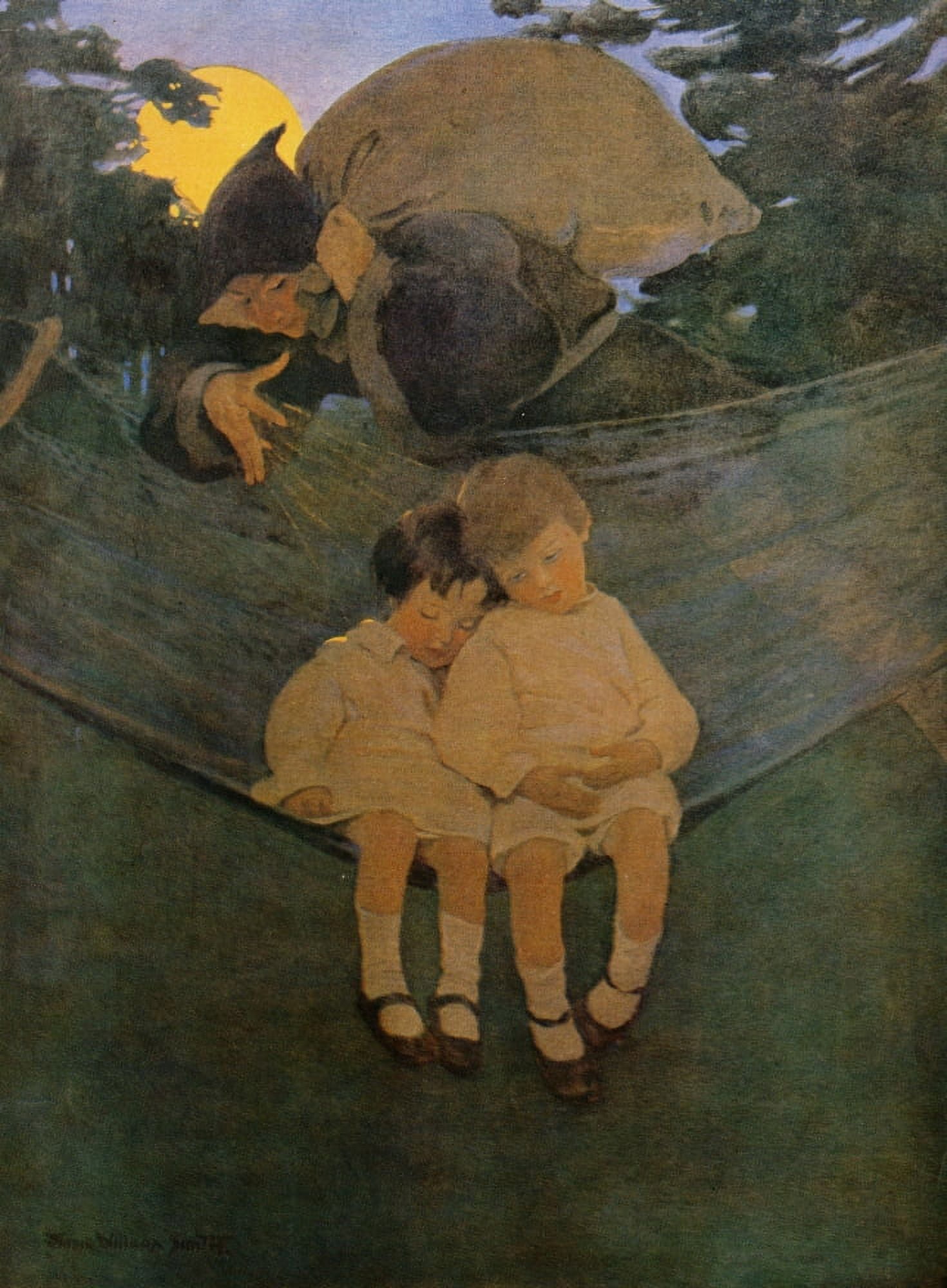 The Ladies Home Journal 1915 The Sandman Canvas Art - Jessie Willcox Smith (18 x 24)