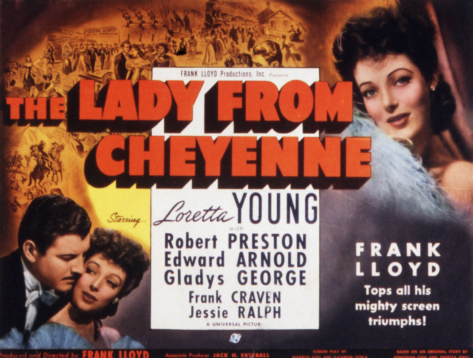 The Lady From Cheyenne Canvas Art - (28 x 22)