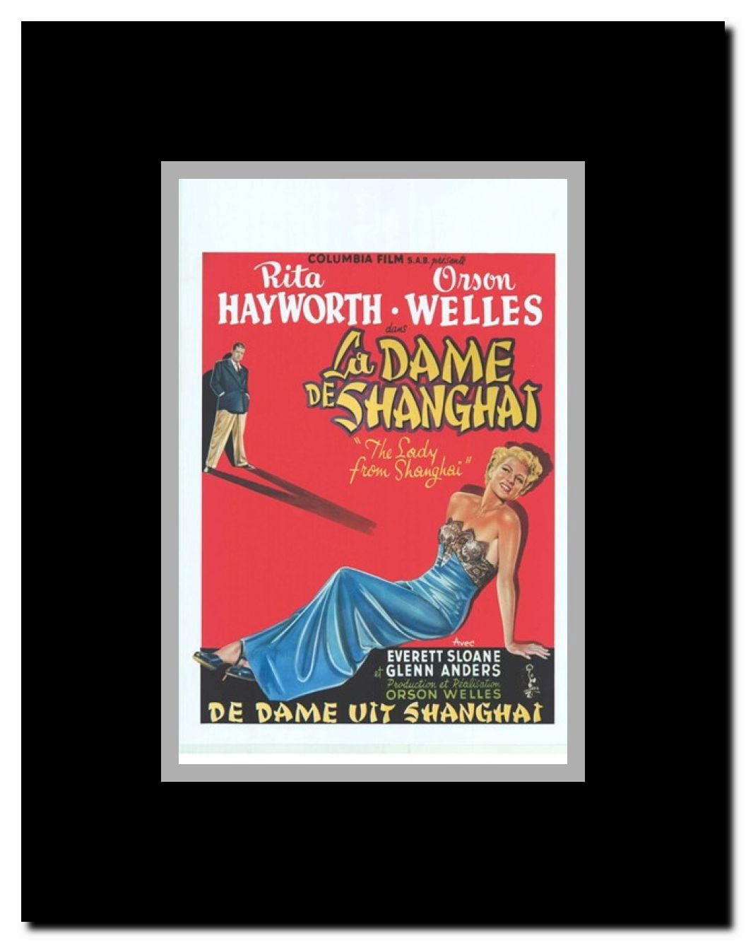 The Lady From Shanghai Framed Movie Poster