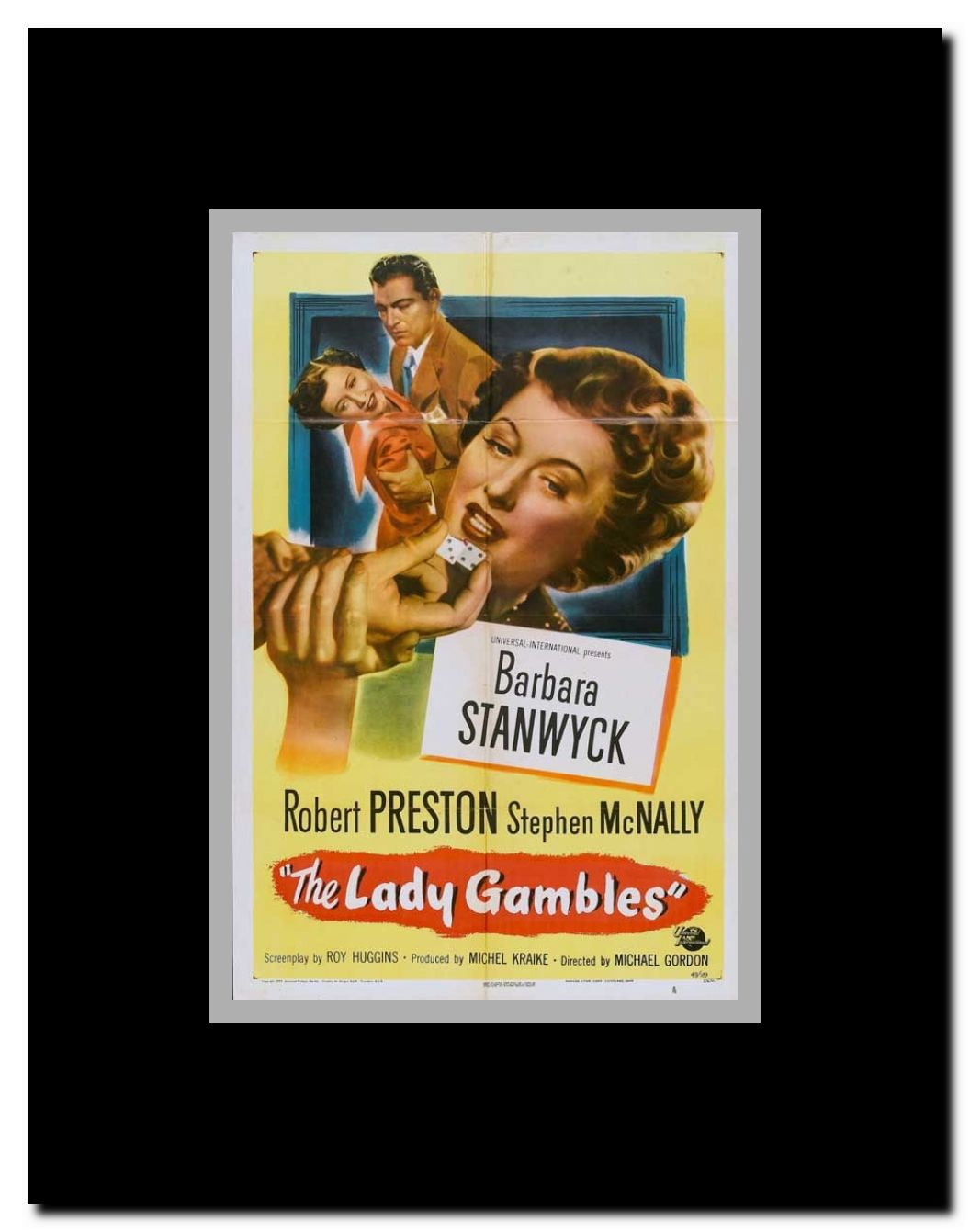 The Lady Gambles Framed Movie Poster