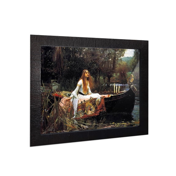 The Lady of Shalott Framed Print by John William Waterhouse, World Famous Wall Art Collection, Grace Your Living Room or Kitchen Decor With This Print, 11x14, 2484CH