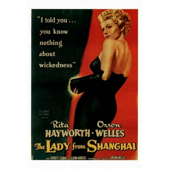The Lady from Shanghai Movie Poster Print (27 x 40)