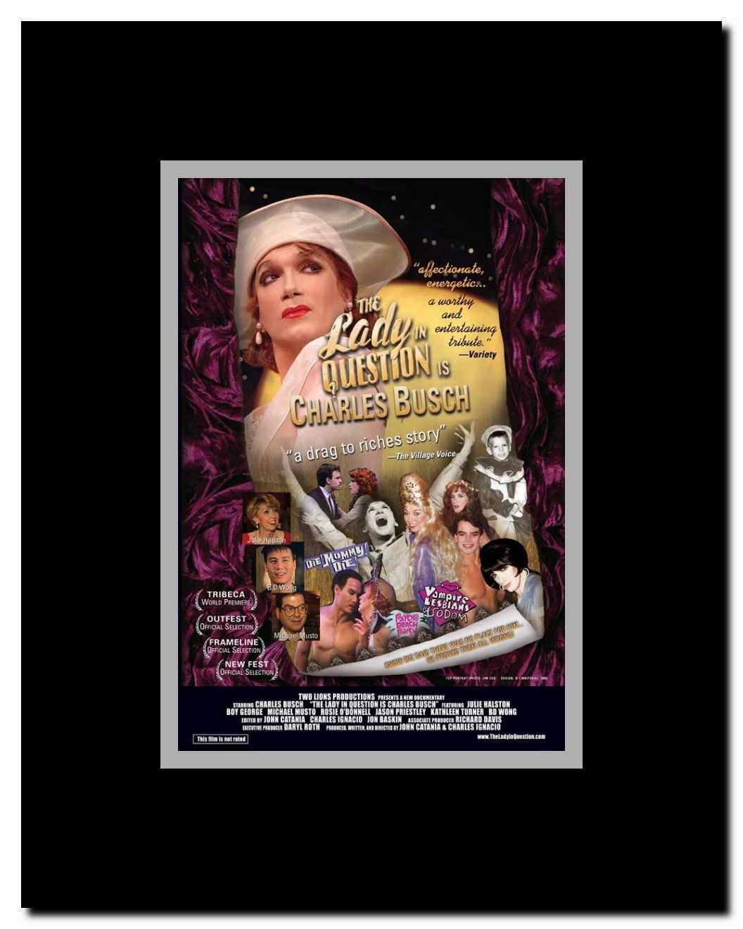 The Lady in Question Is Charles Busch Framed Movie Poster