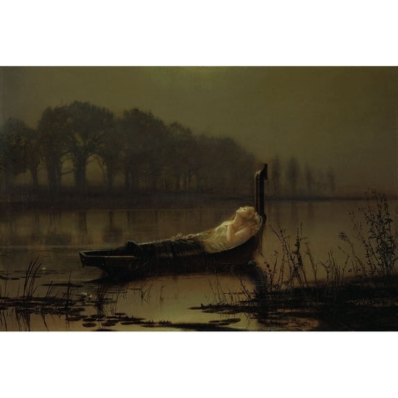The Lady of Shalott Poster Print by John Atkinson Grimshaw