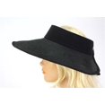 thumbnail image 1 of The Lady's Packable Straw Sun Visor - Adjustable - 3.5 Inches - Black - HT-ST159BK, 1 of 1