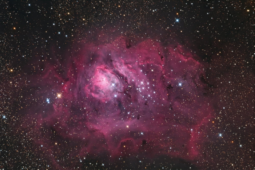 The Lagoon Nebula Canvas Art - Roth RitterStocktrek Images (34 x 23)