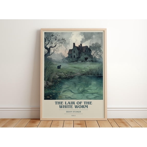 The Lair Of The Worm By Bram Stoker Gothic Literary Art Classic Poster ...