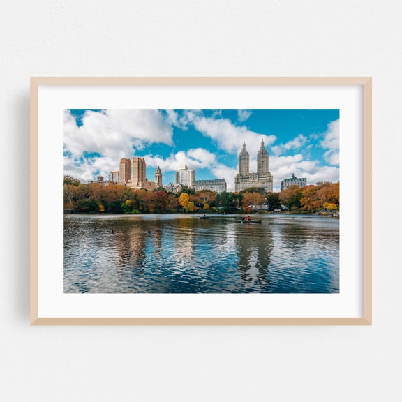 The Lake 06 - Manhattan New York Photography Oak Framed Wall Art Print 20 x 30 inches