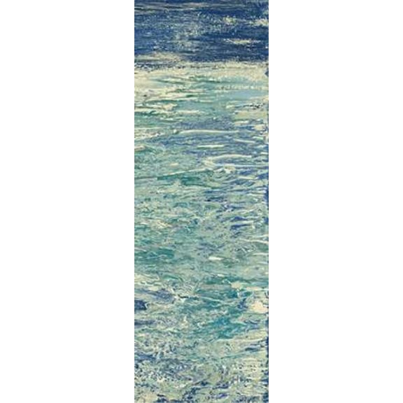 The Lake Panel II Canvas Art - M Mercado (12X36)