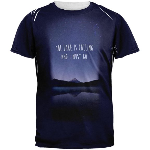 The Lake is Calling All Over Adult T-Shirt - Large
