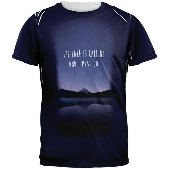 The Lake is Calling All Over Adult T-Shirt - Medium
