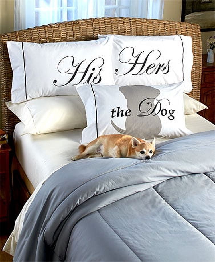 His hers and on sale the dog pillow cases