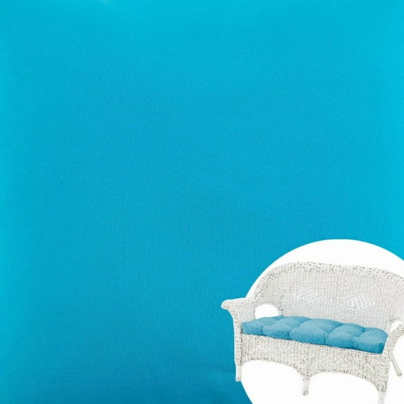 The Lakeside Collection Assorted Turquoise Solid Wicker Settee Cushion Outdoor Seating