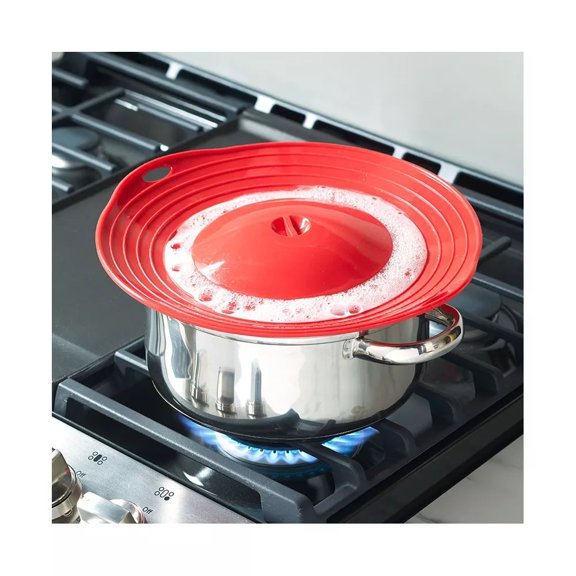 The Lakeside Collection Boil-Over Spill Stopper and Cover - For Pots and Pans -