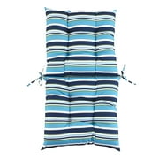 The Lakeside Collection High Chair Cushion - Farmhouse Rustic Seat Cushion for High Chair - Blue Stripe