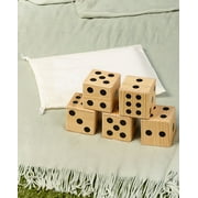 The Lakeside Collection Jumbo Dice for Indoor/Outdoor Dice Toss Games Set of 5