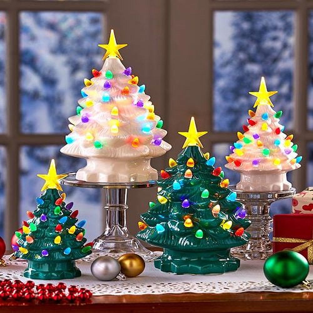The Lakeside Collection Large Retro Lighted Tabletop Christmas Tree