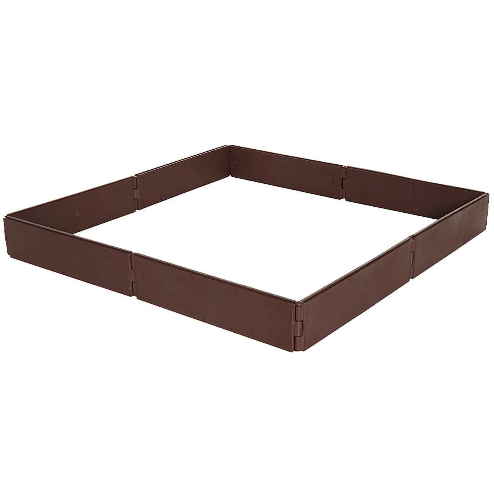 The Lakeside Collection Outdoor Raised Garden Bed for Vegetables, Herbs, Flowers - Customizable Large Wooden Planter Box Kit for Grass, Yard, Lawn