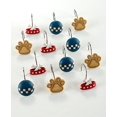 The Lakeside Collection Set of 12 Playful Dogs Shower Curtain Hooks