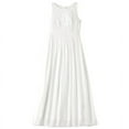 thumbnail image 1 of The Lakeside Collection Women's Sleeveless Lace Detail Maxi Dress XL, White, 1 of 3
