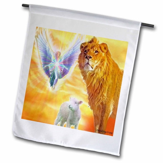 3dRose, The Lamb of God, 18 x 27 inch Garden Flag