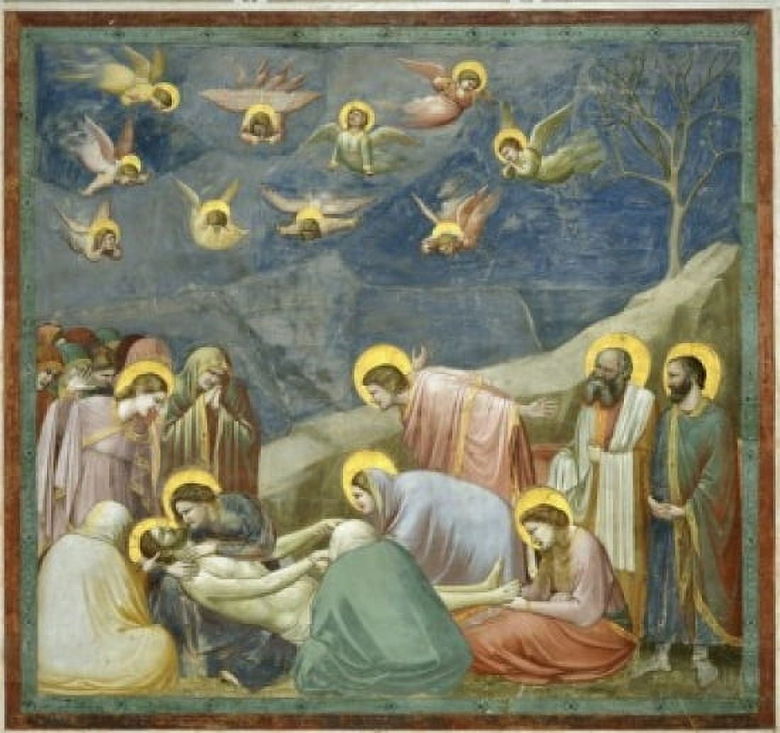 The Lamentation 1304-06 Giotto (ca 1266-1337 Italian) Fresco Capella degli Scrovegni Padua Italy Canvas Art - Capella degli Scrovegni (24 x 36)