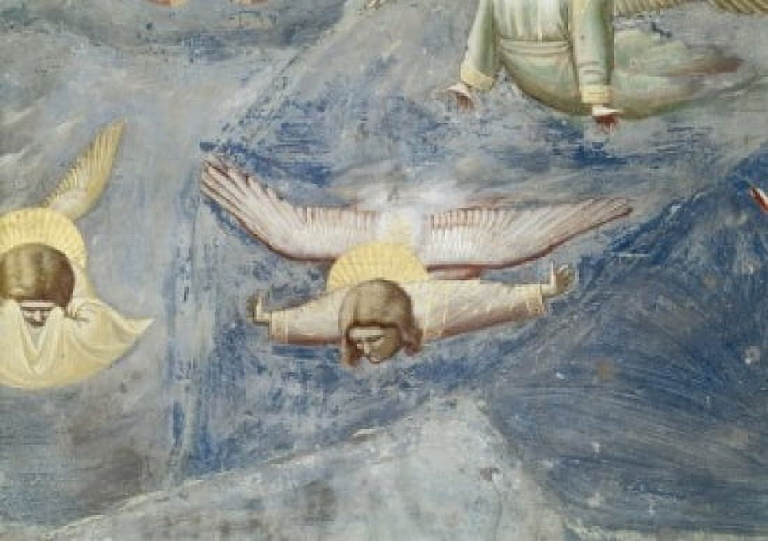 The Lamentation (Detail) Giotto di Bondone (c1266-1337Italian) Fresco Arena Chapel Padua Italy Canvas Art - Giotto di Bondone (18 x 24)