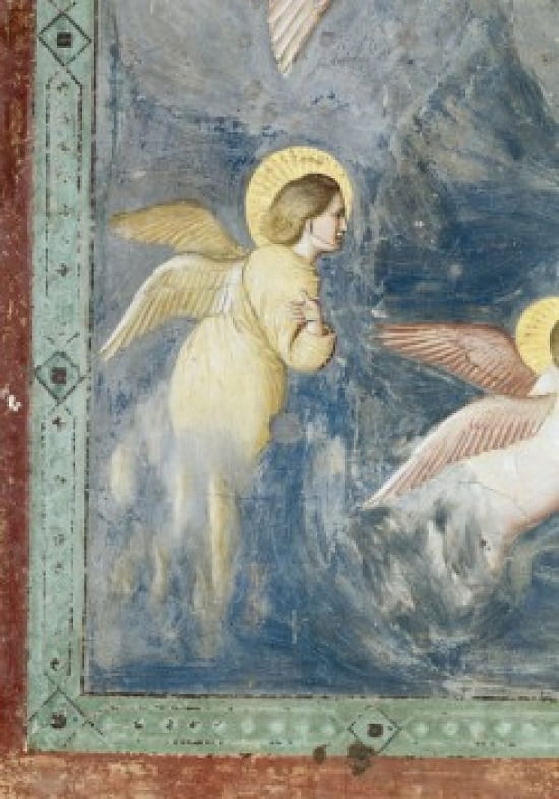 The Lamentation (Detail) Giotto di Bondone (c1266-1337Italian) Fresco Arena Chapel Padua Italy Canvas Art - Giotto di Bondone (18 x 24)