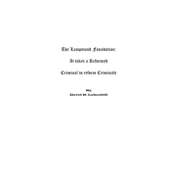 The Lampstand Foundation (Paperback)
