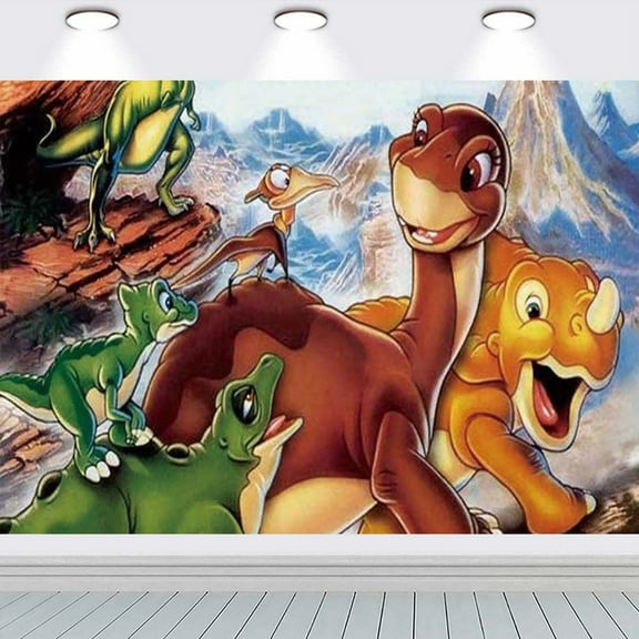 The Land Before Time Backdrop Banner Party Supplies Poster Movie Theme Background for Photography Birthday Decorations