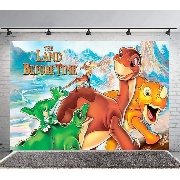 The Land Before Time Backdrop Banner Party Supplies Poster Movie Theme Background for Photography Birthday Decorations