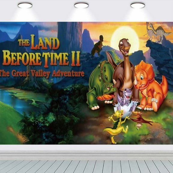 The Land Before Time Backdrop Banner Party Supplies Poster Movie Theme Background for Photography Birthday Decorations