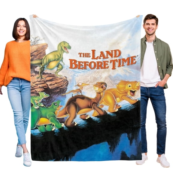 The Land Before Time Flannel Blanket for Sofa Bed Couch Throw Cozy Lightweight Birthday Gift