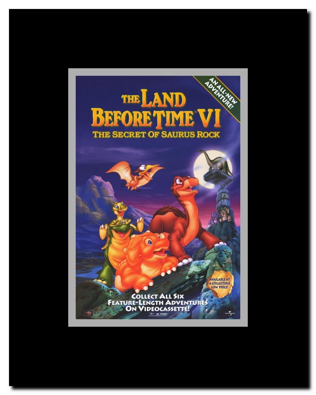 The Land Before Time VI: The Secret of Saurus Rock Framed Movie Poster