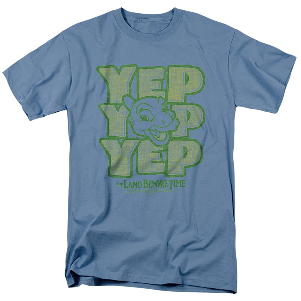 The Land Before Time Yep Yep Yep Unisex Adult T-Shirt, Carolina Blue ...