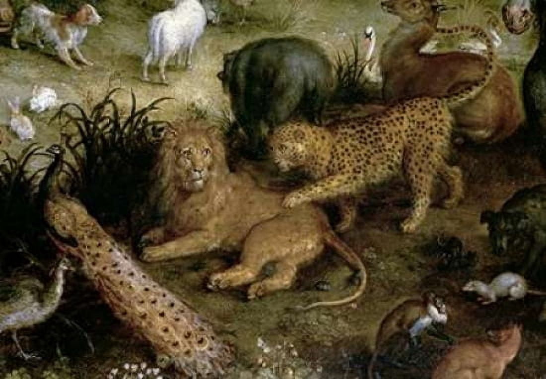 The Land of Paradise - Detail Canvas Art - Jan Brueghel the Elder (20 x 28)