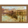 thumbnail image 1 of The Landing, Newport 40x28 Large Gold Ornate Wood Framed Canvas Art by John Henry Twachtman, 1 of 2