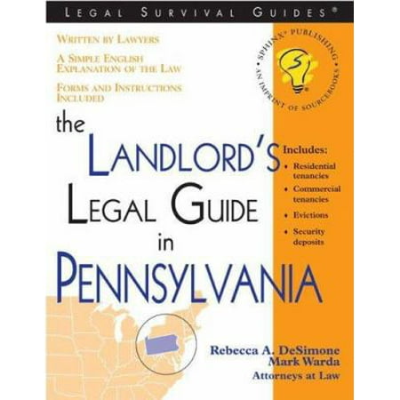 Pre-Owned The Landlord's Legal Guide in Pennsylvania (Paperback) 1572482451 9781572482456