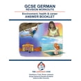 thumbnail image 1 of The Language Gym - Sentence Builder Book GERMAN GCSE REVISION ENVIRONMENT, HEALTH & CAREER - Answer Booklet, (Paperback), 1 of 1