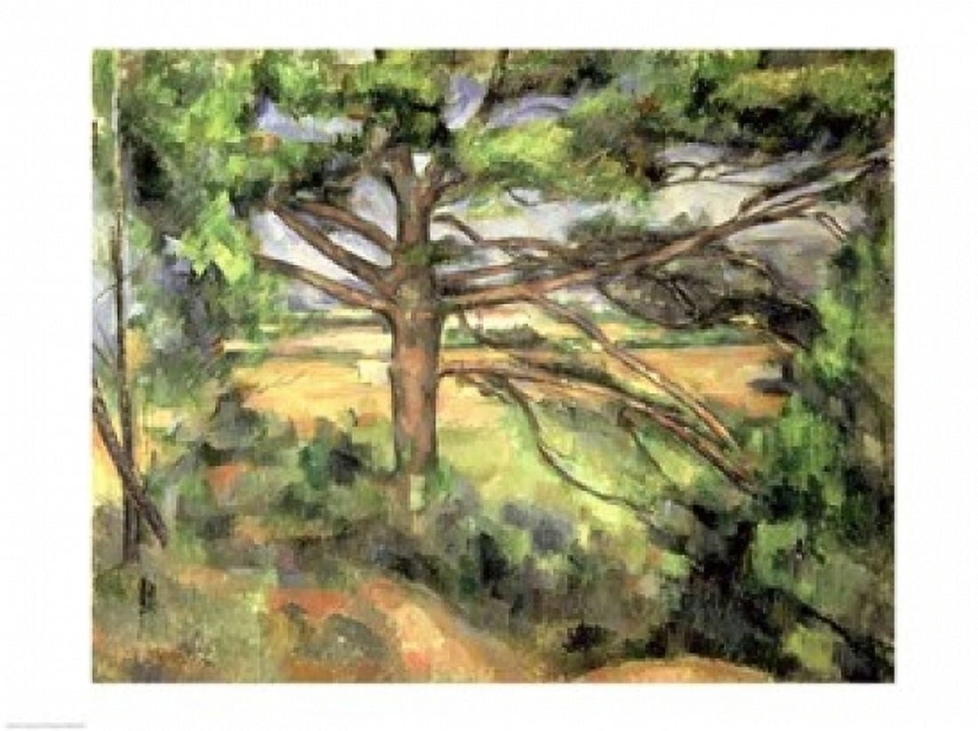 The Large Pine 1895-97 Canvas Art - Paul Cezanne (36 x 24)