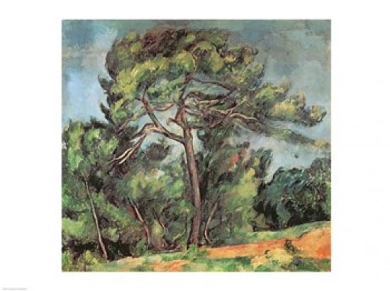 The Large Pine c1889 Canvas Art - Paul Cezanne (24 x 18)
