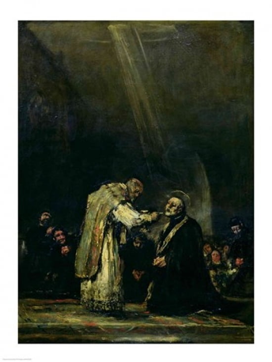 The Last Communion of St Joseph Calasanz Canvas Art - Francisco De Goya (24 x 36)