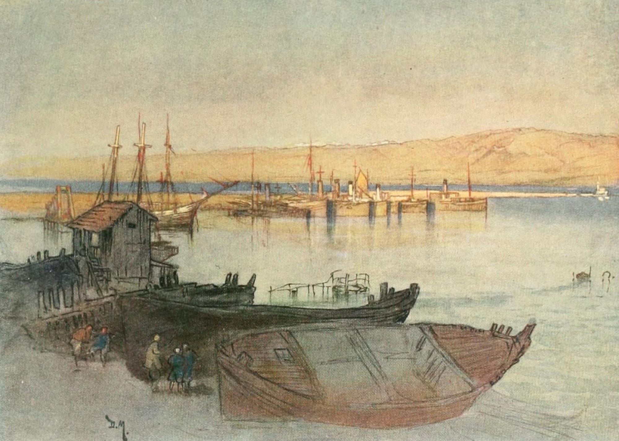 The Last Crusade 1920 British drifters at Beirut Canvas Art - Donald Maxwell (18 x 24)