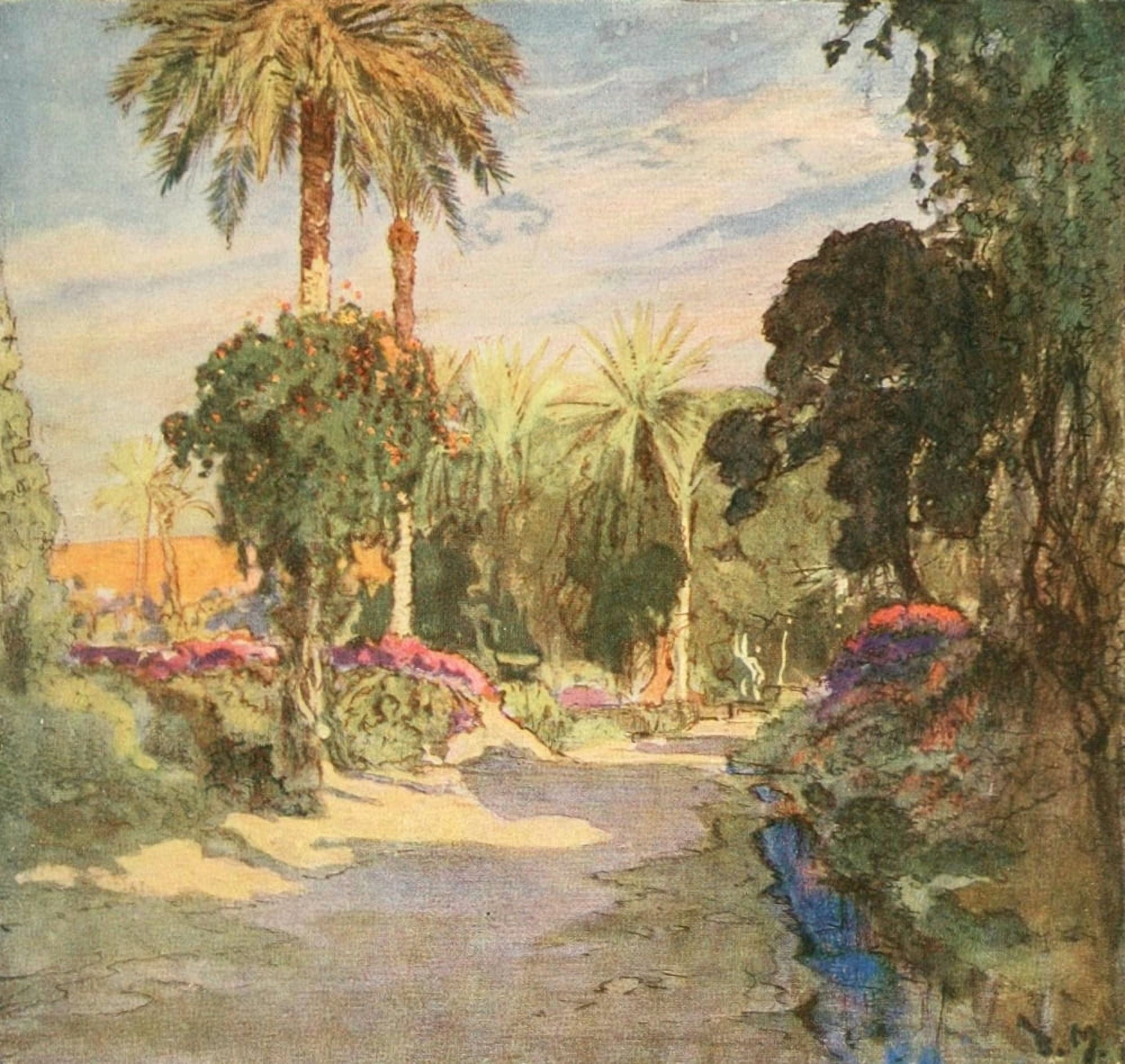 The Last Crusade 1920 The Gardens as Ismailia Canvas Art - Donald Maxwell (18 x 24)