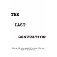 thumbnail image 1 of The Last Generation, (Paperback), 1 of 2