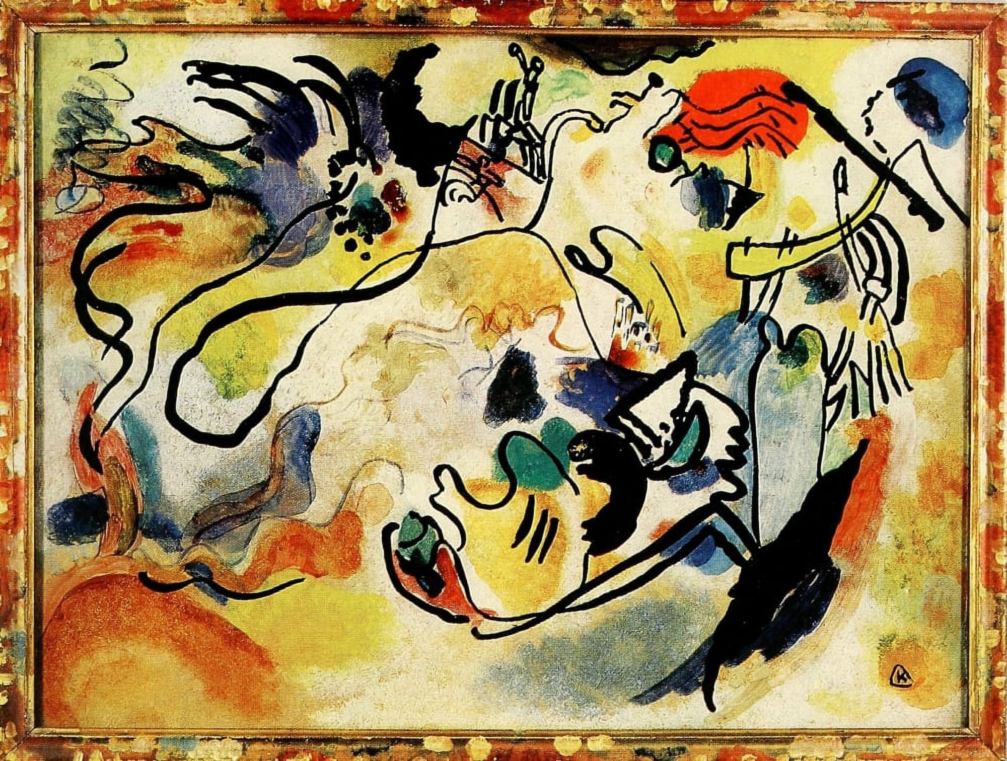 The Last Judgement 1912 Canvas Art - Wassily Kandinsky (18 x 24)